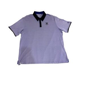 Adidas Light Purple Golf Polo T - Shirt with Black Accents